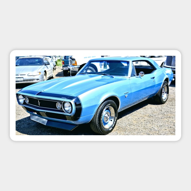 Chevy Camero Muscle Car Sticker by Scubagirlamy